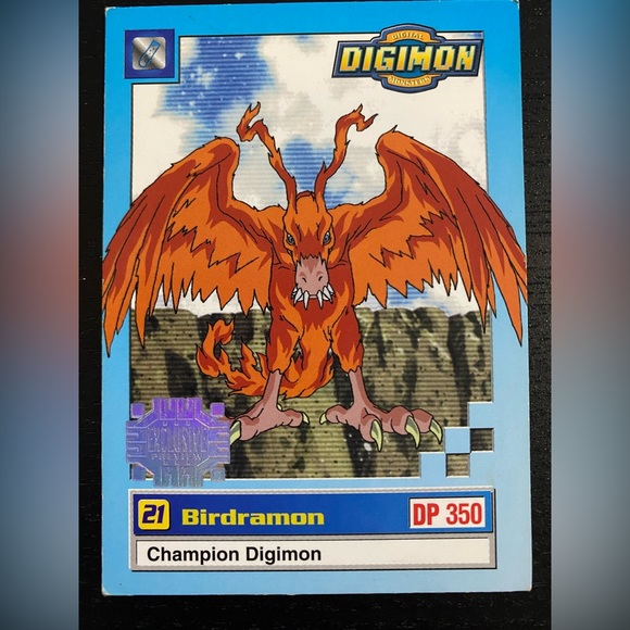 🔴2/$10 SALE🔴 1999 Birdramon Exclusive Preview Digimon Card - Picture 1 of 2